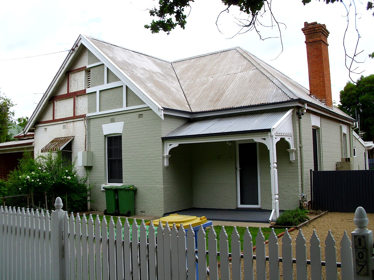 A semi-detached home sharing a wall with its neighbour