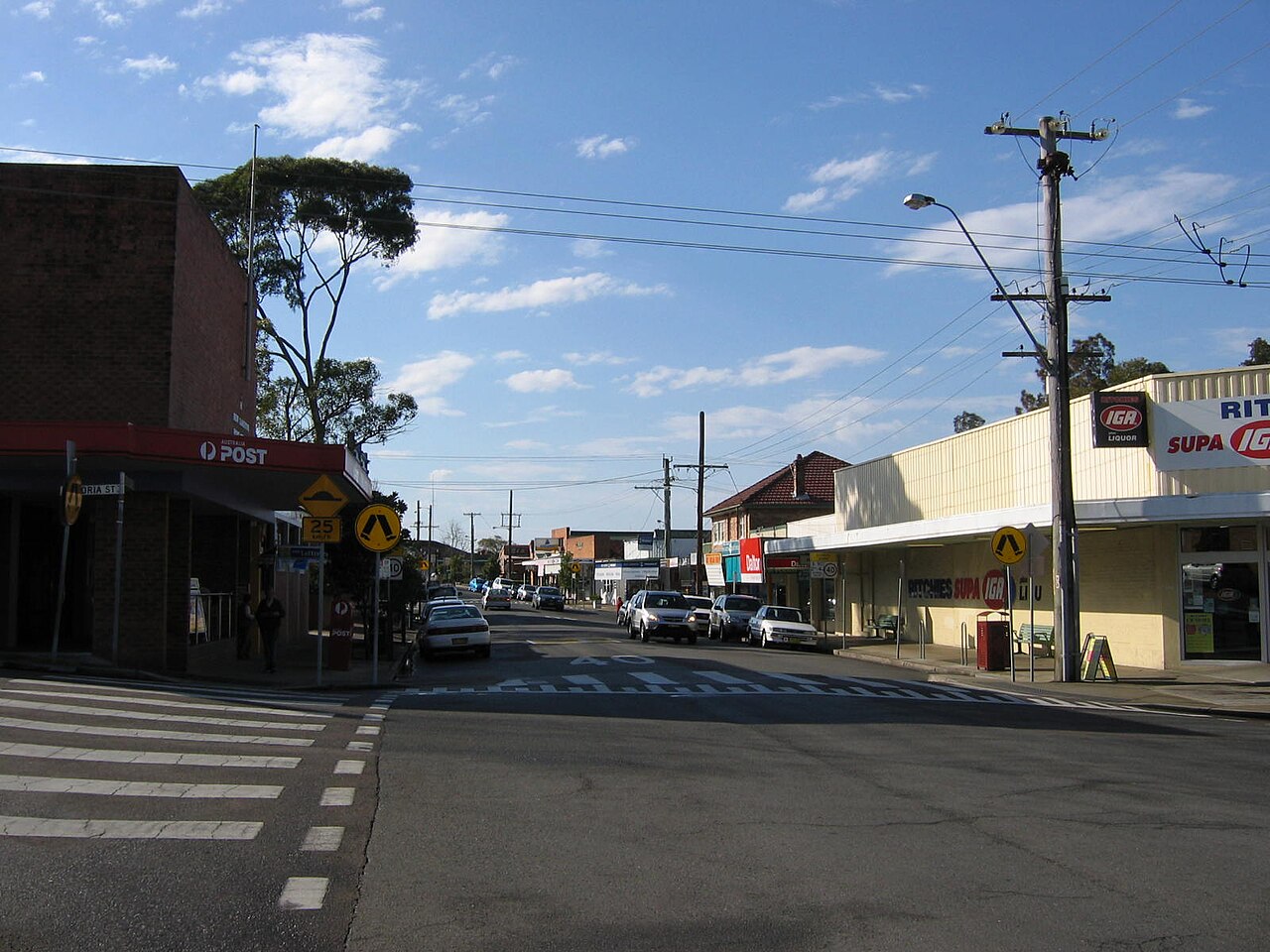 A street in New Lambton